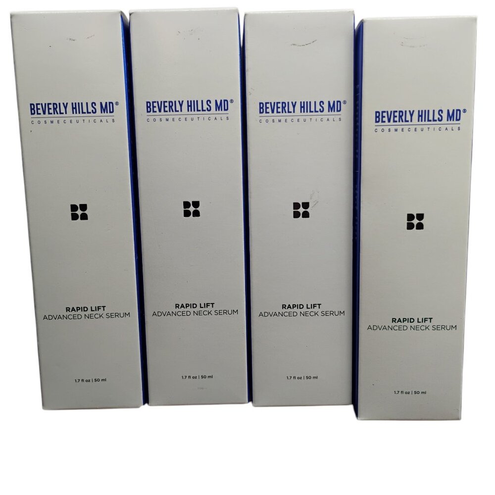 Beverly Hills MD Rapid Lift Advanced Neck Serum 1.7 oz 50 ml New Sealed LOT of 4